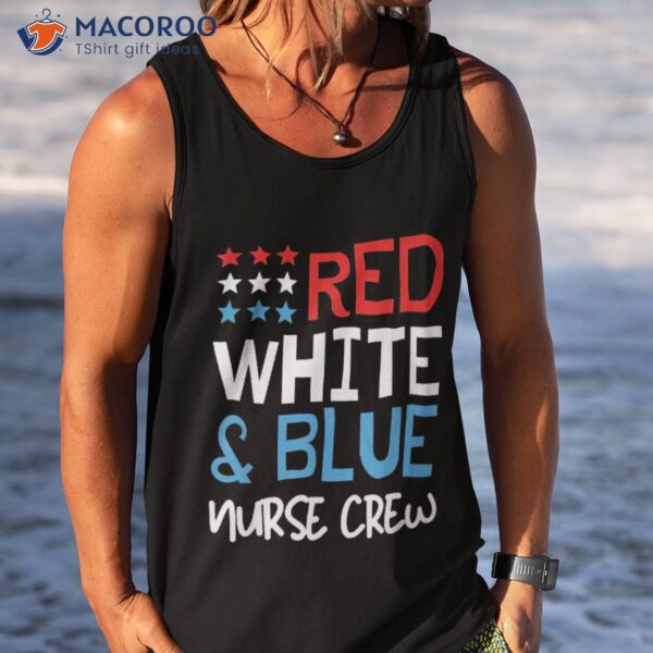 4th Of July Nurse Crew Scrub Tops Patriotic Nurses Matching Shirt