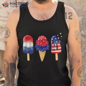 4th of july popsicle american flag patriotic summer boy girl shirt tank top