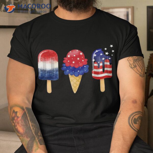 4th Of July Popsicle American Flag Patriotic Summer Boy Girl Shirt