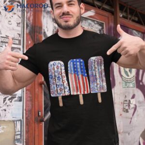 4th Of July Popsicle Red White Blue American Flag Patriotic Shirt