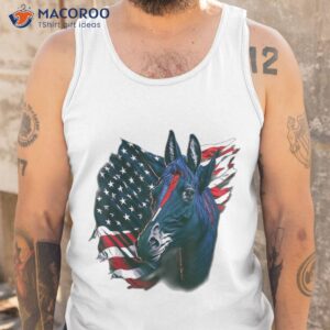 4th of july proud donkey lovers patriotic american flag shirt tank top