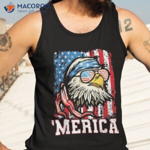 4th of july shirt bald eagle usa flag patriotic merica tank top 3