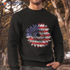 4th of july sunflower flag usa american patriotic shirt sweatshirt