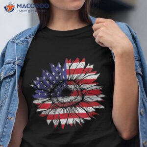 4th of july sunflower shirt flag usa american patriotic tshirt