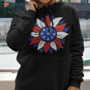4th of july sunflower white red and blue patriotic shirt hoodie