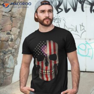 4th Of July T Shirt American Flag Skull Father’s Day Gift