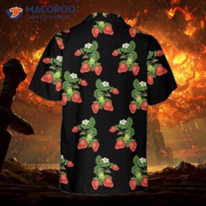 50s style strawberry hawaiian shirt shirt for and print 1