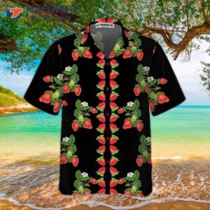 50s style strawberry hawaiian shirt shirt for and print 2