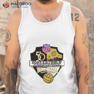 50th aau girls junior national volleyball championships logo shirt tank top