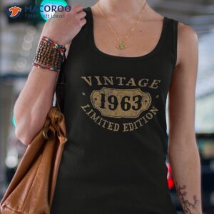 60 years old 60th birthday anniversary best limited 1963 shirt tank top 4