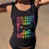 6th Grade Crayon Game Controller Gamer Back To School Gifts Shirt