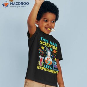 7th birthday gifts this mad scientist is 7 let s experit shirt tshirt 3