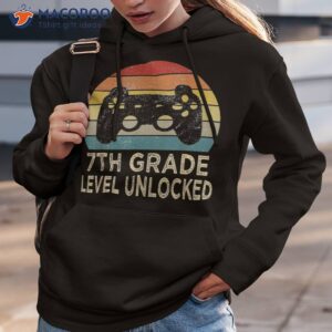 7th grade level unlocked video gamer back to school vintage shirt hoodie 3