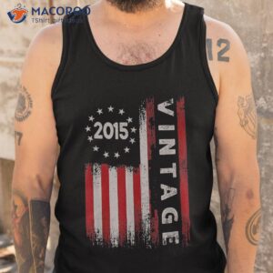 8 year old gifts vintage 2015 american flag 8th birthday shirt tank top