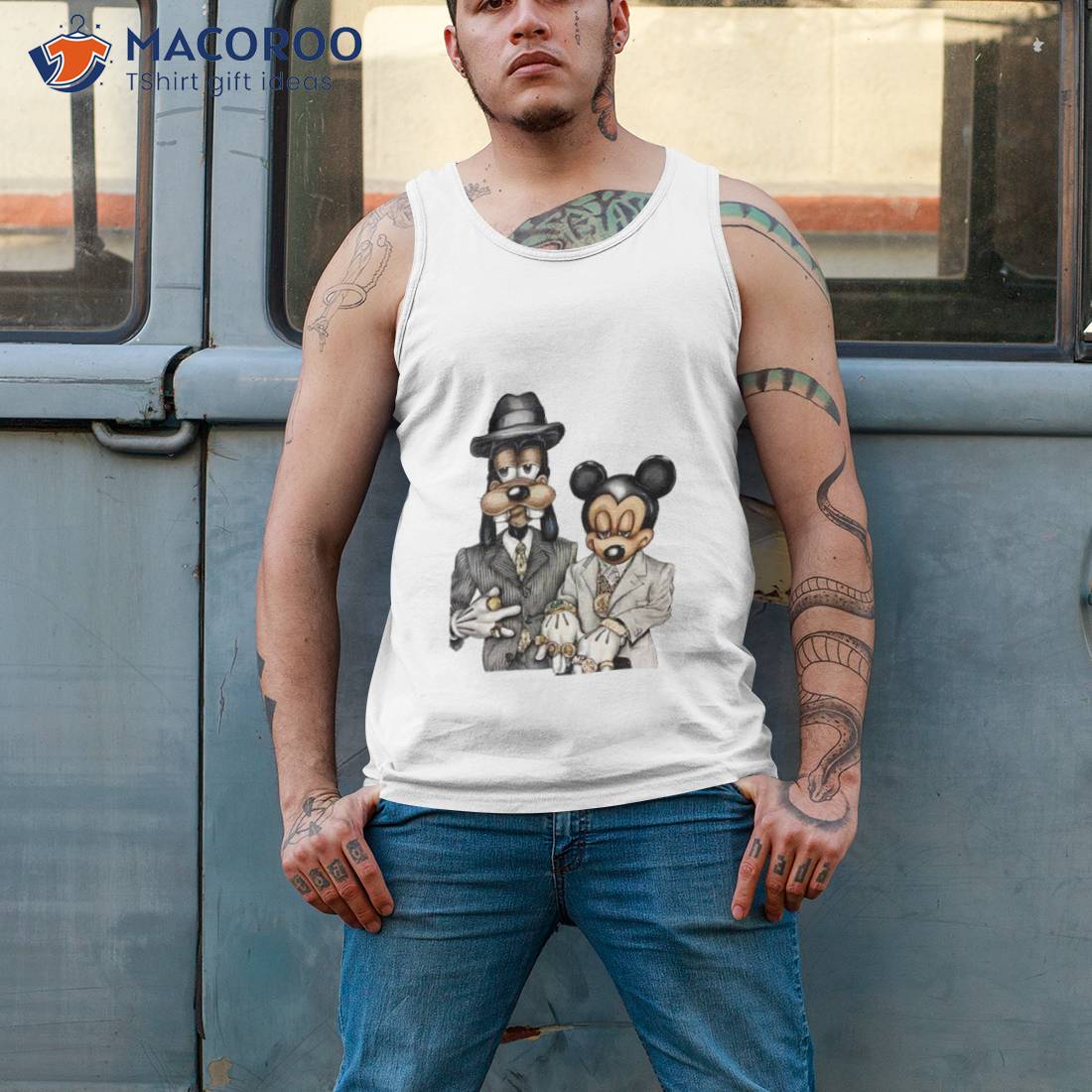 90s Hip Hop Dancehall Socao Junkie Mickey Mouse Goofy Shirt 90s Hip Hop Dancehall Socao Junkie Mickey Mouse Goofy Shirt