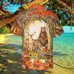 a greatful thanksgiving hawaiian shirt fall gift for day 1