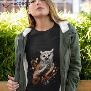 a painting of an owl shirt tshirt 4