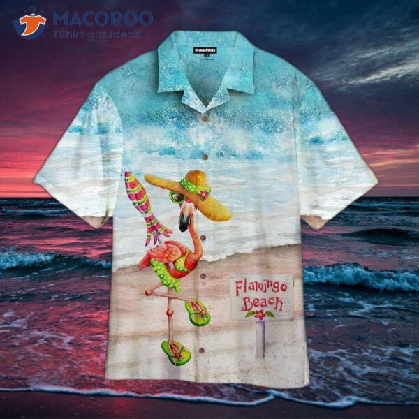 A Style Crane Flamingo Hawaiian Shirt