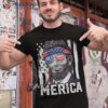 Abraham Lincoln Merica 4th Of July American Flag Shirt