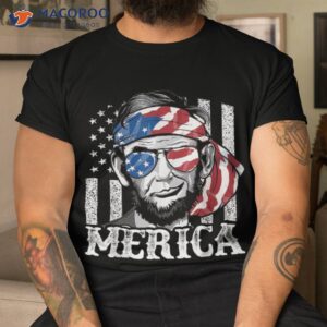 Abraham Lincoln Merica 4th Of July Shirt American Flag
