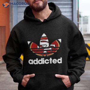 adidas san francisco 49ers addicted 2023 shirt hoodie