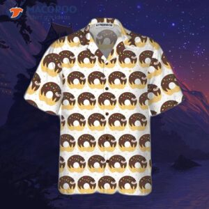 adorable cartoon sloth on donut hawaiian shirt funny shirt for adults sloth themed gift idea 2