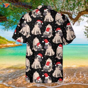 adorable christmas pug puppies hawaiian shirt best gift for lover 1