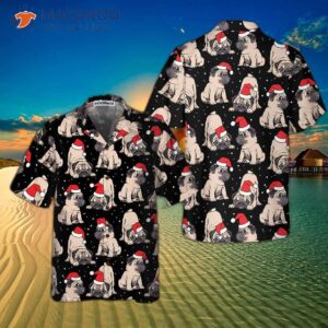 adorable christmas pug puppies hawaiian shirt best gift for lover 3