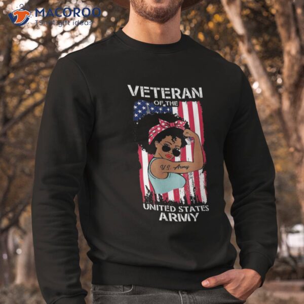 African American Army Veteran Female Shirt, Melanin Us Shirt