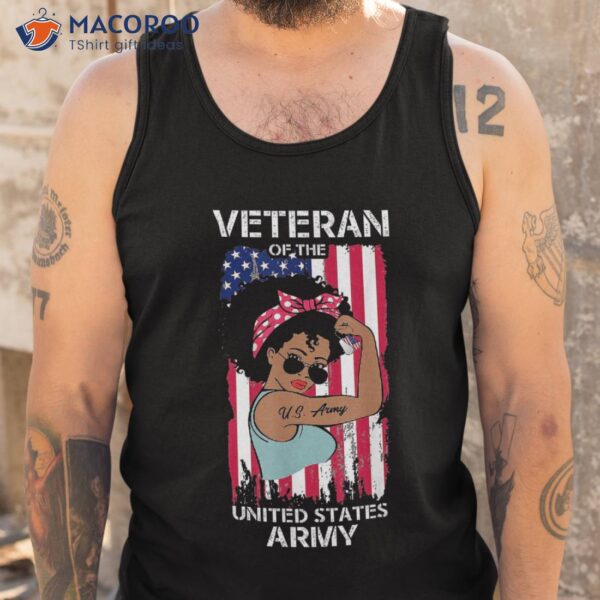 African American Army Veteran Female Shirt, Melanin Us Shirt
