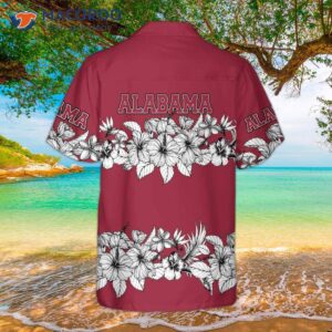 “alabama Flower Hawaiian Shirt, Floral Alabama Shirt For And , Gift”