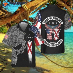 alabama patriot hawaiian shirt unique collared shirt for adults 0