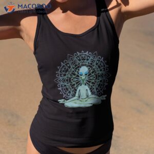 alien mandala meditation transcendental lotus yoga graphic shirt tank top 2