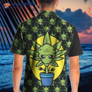 alien organic marijuana hawaiian shirt for 0