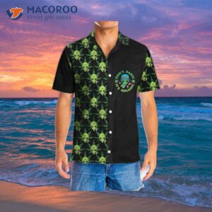 Alien Organic Marijuana Hawaiian Shirt For