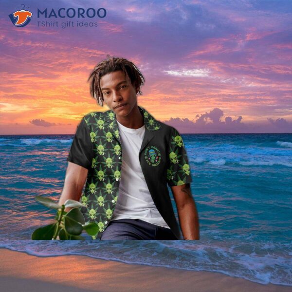 Alien Organic Marijuana Hawaiian Shirt For