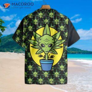 alien organic marijuana hawaiian shirt for 6