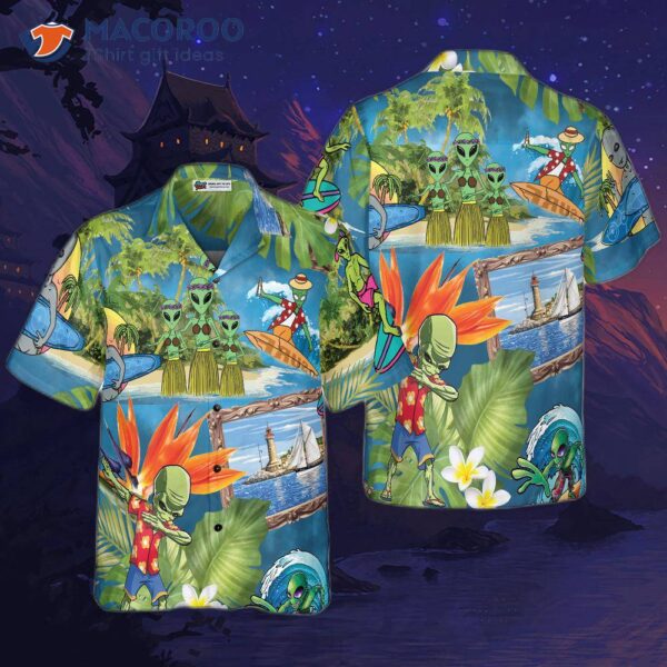 Alien Tropical Summer Hawaiian Shirt