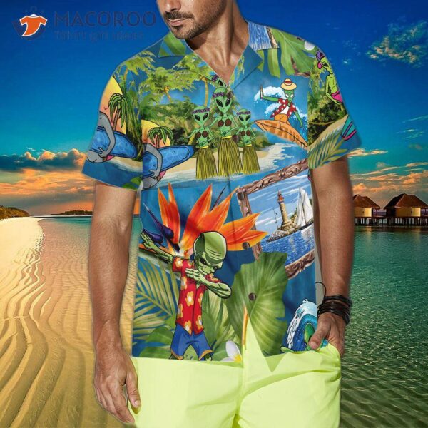 Alien Tropical Summer Hawaiian Shirt