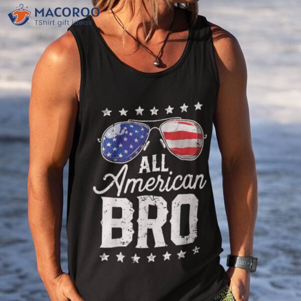 All American Bro 4th Of July Family Matching Sunglasses Shirt