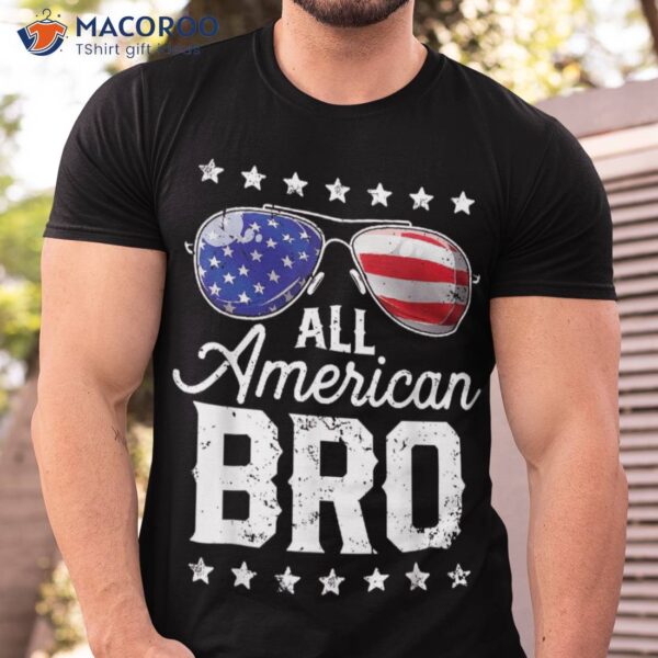 All American Bro 4th Of July Family Matching Sunglasses Shirt