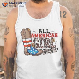 all american cowgirl cowboy boots 4th of july western girl shirt tank top