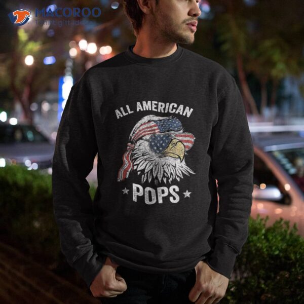 All American Pops 4th Of July Dad Grandpa Gifts Shirt