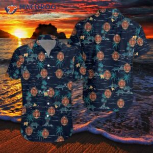“all Gave Some, Some All” Firefighter Hawaiian Shirt, Tropical Navy Shirt For
