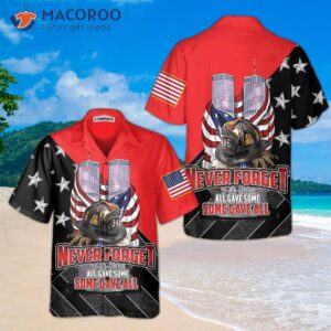 all gave some some patriot day hawaiian shirt with american flag pattern for 9 11 memorial 0