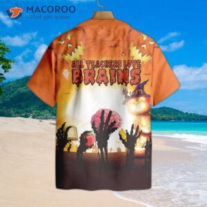 All Teachers Love The Brain Teacher Hawaiian Shirt, A Shirt For Both And That Makes Best Gift Teachers.