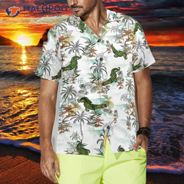 Alligator Seamless Pattern Shirt For ‘s Hawaiian