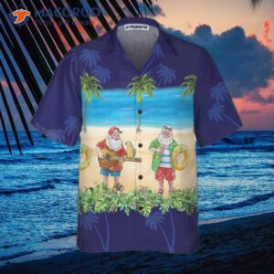 aloha shirt santa hawaiian shirt funny christmas vacation best gift for 2