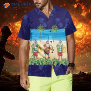 aloha shirt santa hawaiian shirt funny christmas vacation best gift for 3