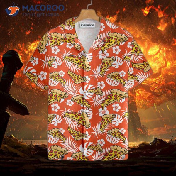 “aloha Tropical Pizza ‘s Hawaiian Shirt”